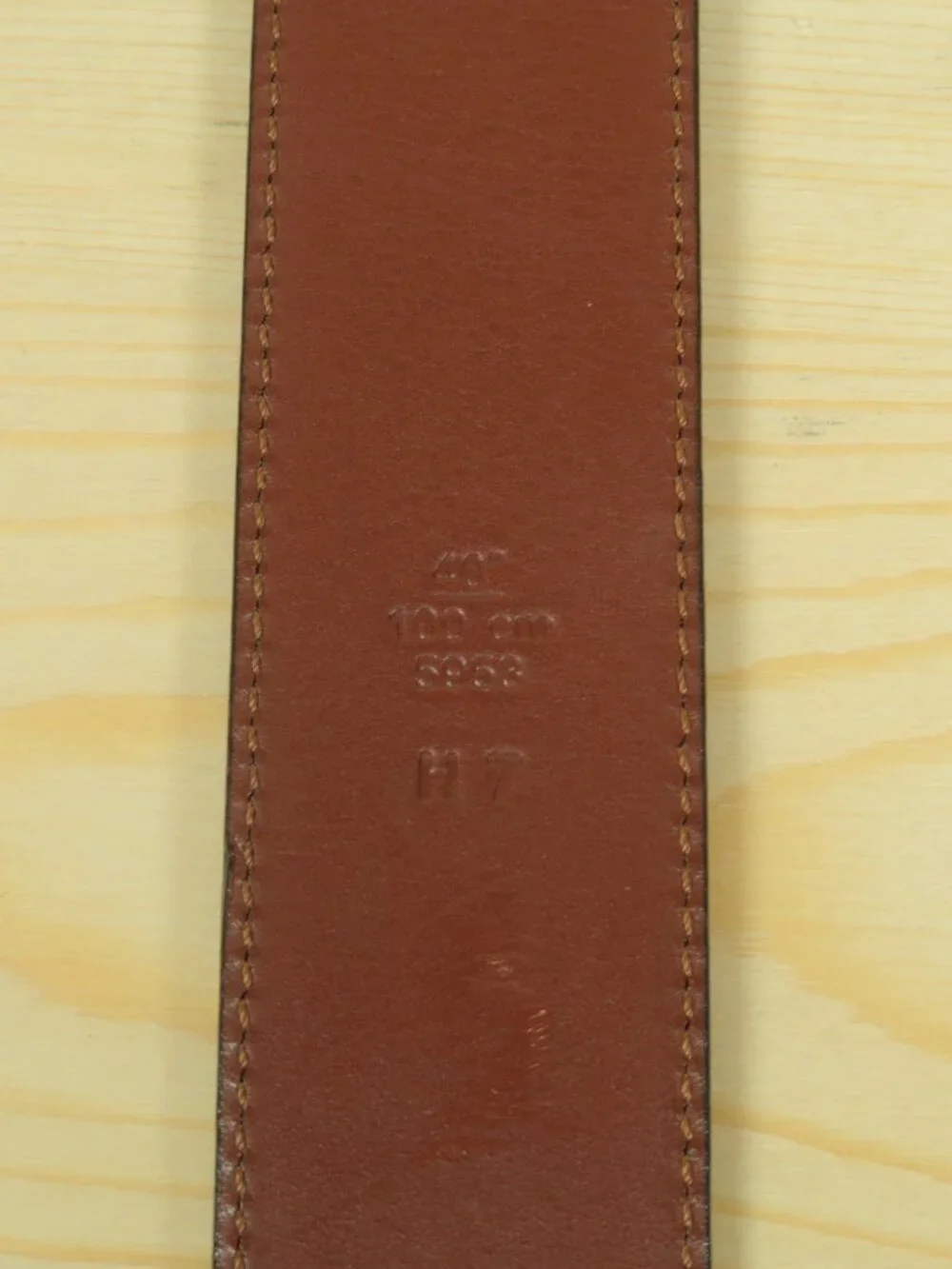 Coach Genuine Calfskin Dress Belt 5953 Mens 40 Brown